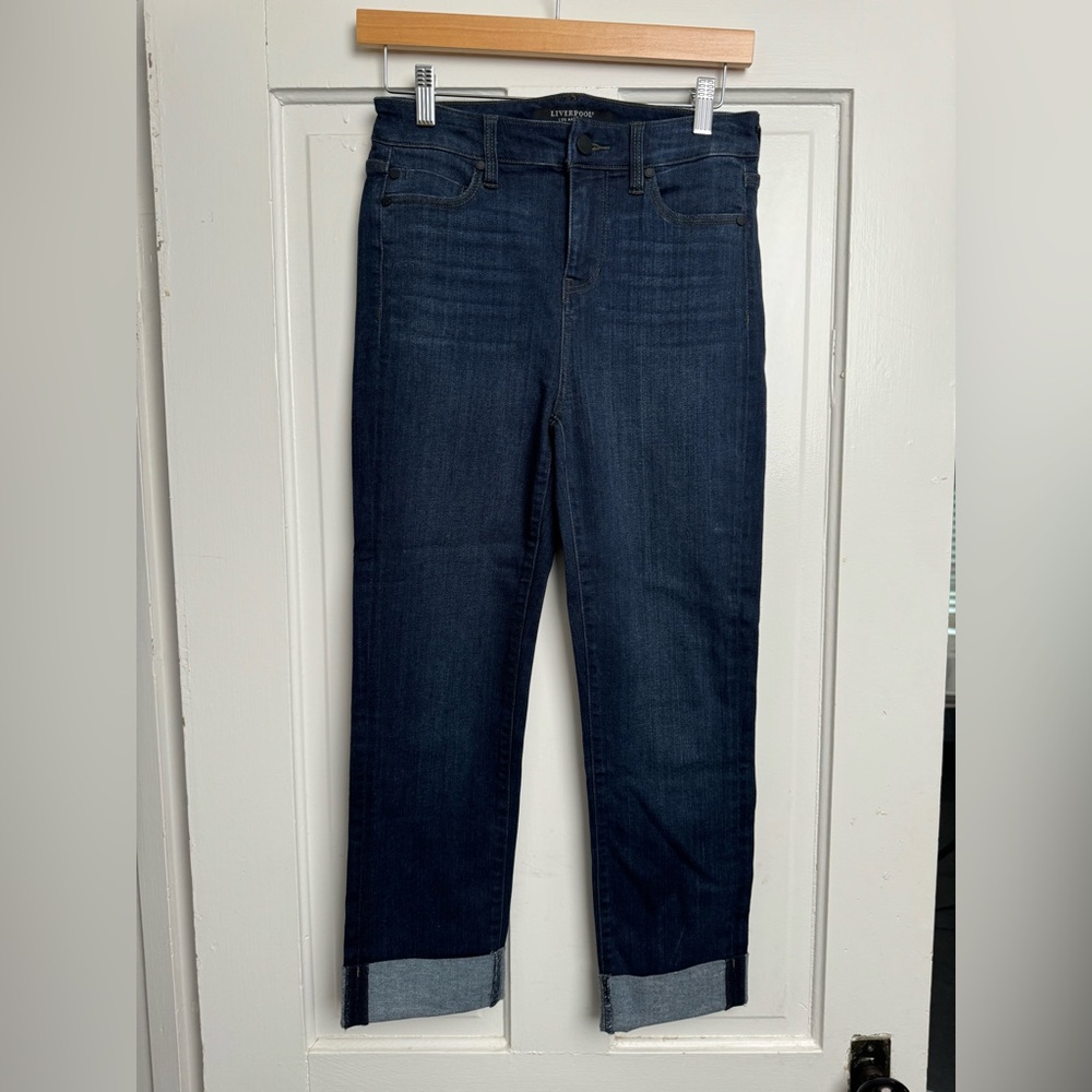 NWOT Women’s Liverpool High Waist Crop Jeans